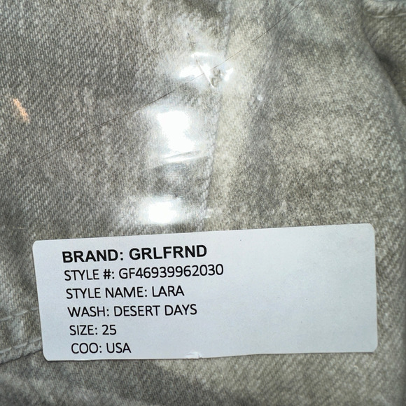 GRLFRND Lara Cargo Jean Desert Days SIZE 25 Camo Slouchy Low Rise Baggy $295 NEW - Picture 12 of 12